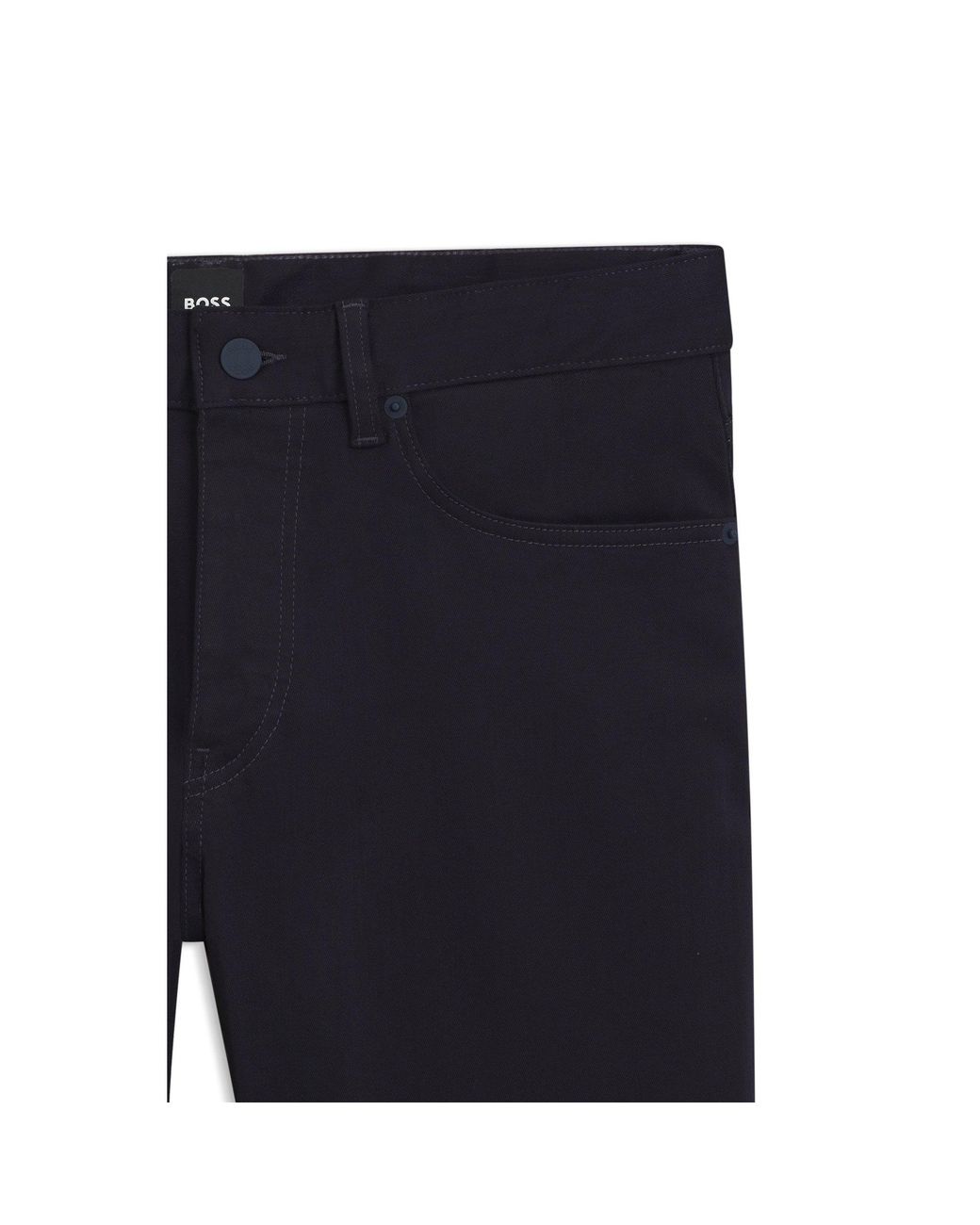 Boss Blue Delaware Slim-Fit Trousers for men