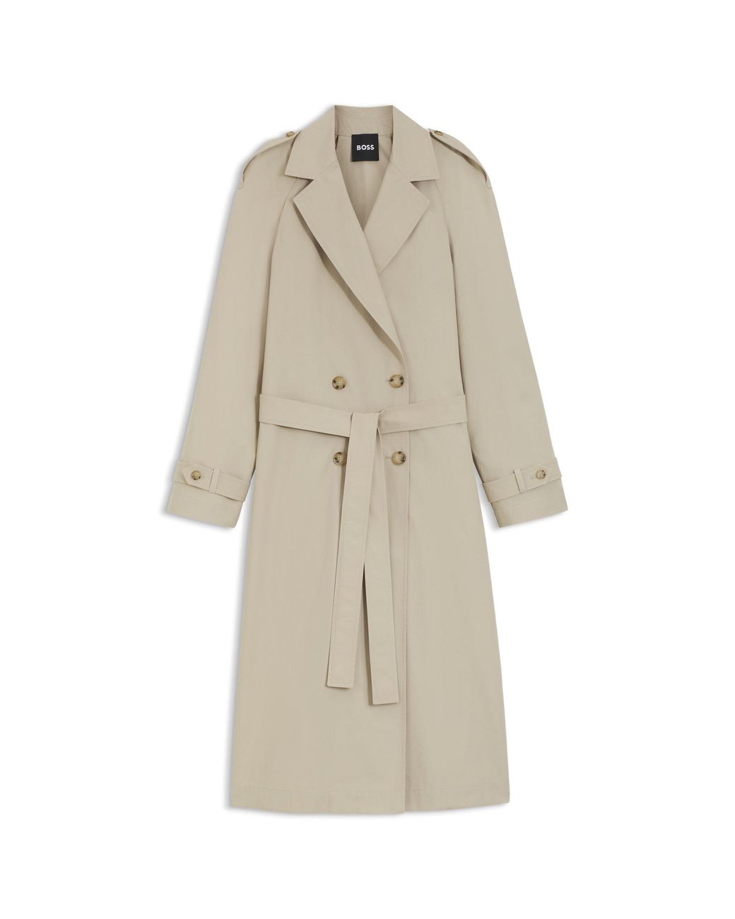 Boss Natural Regular-Fit Trench Coat