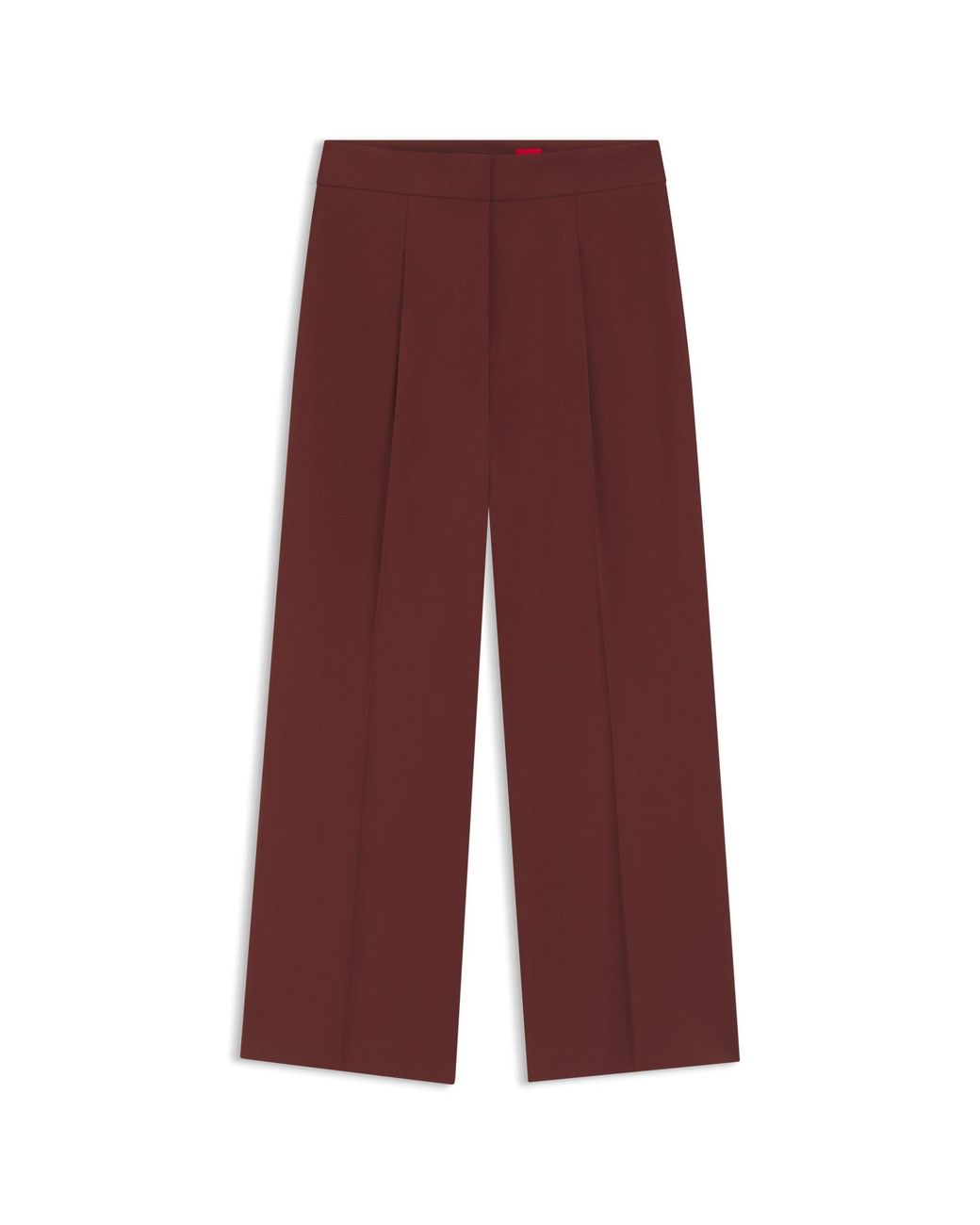 HUGO Red Regular-Fit Trousers With Wide Leg