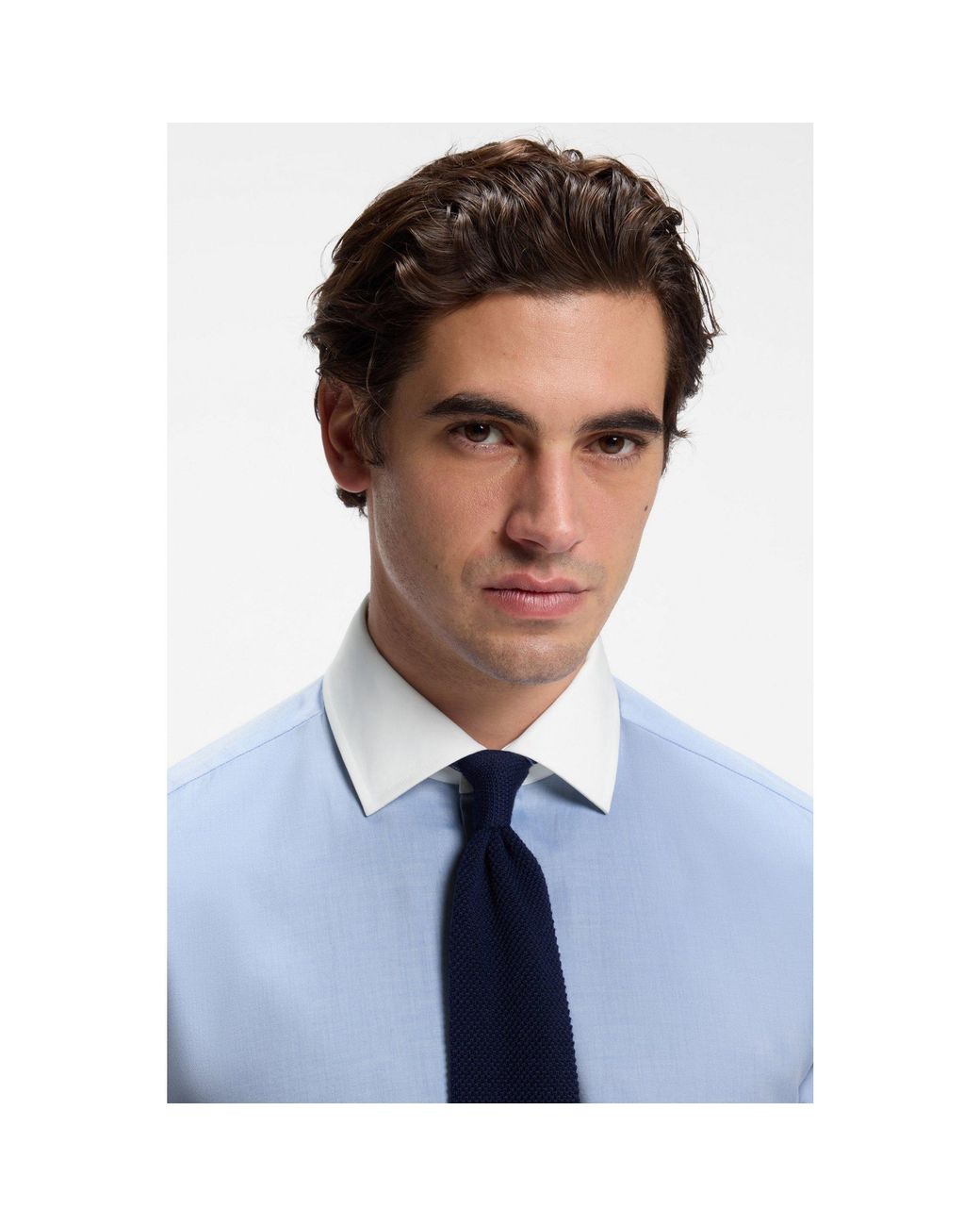 Boss Blue By Beckham Wool Tie for men