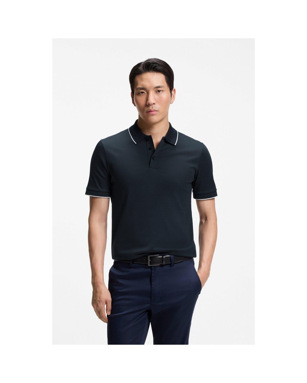 Boss Black Slim-Fit Polo Shirt for men