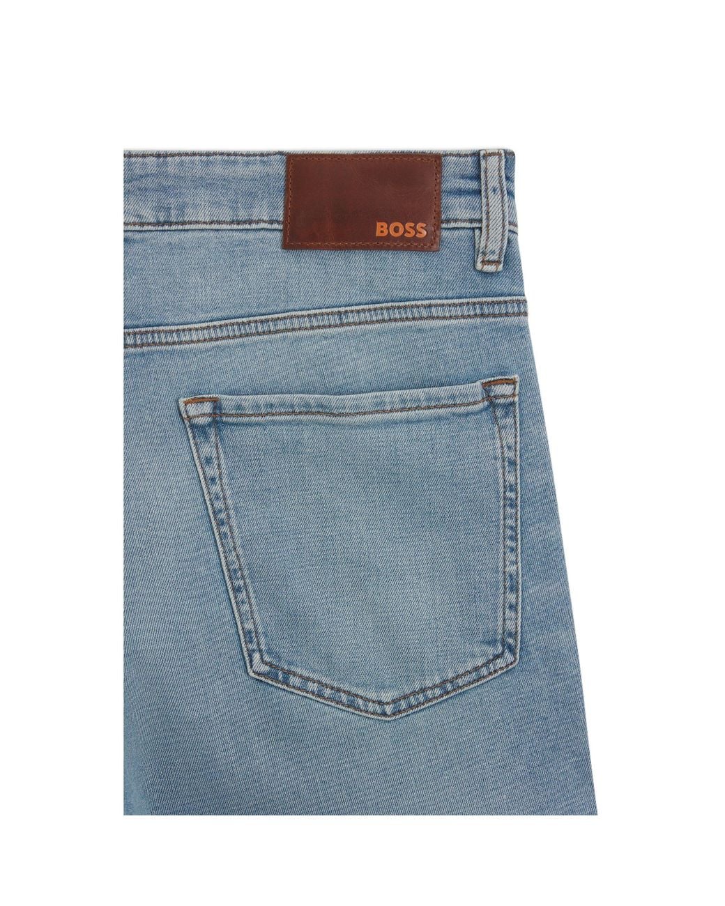 Boss Blue Maine Regular-Fit Jeans for men