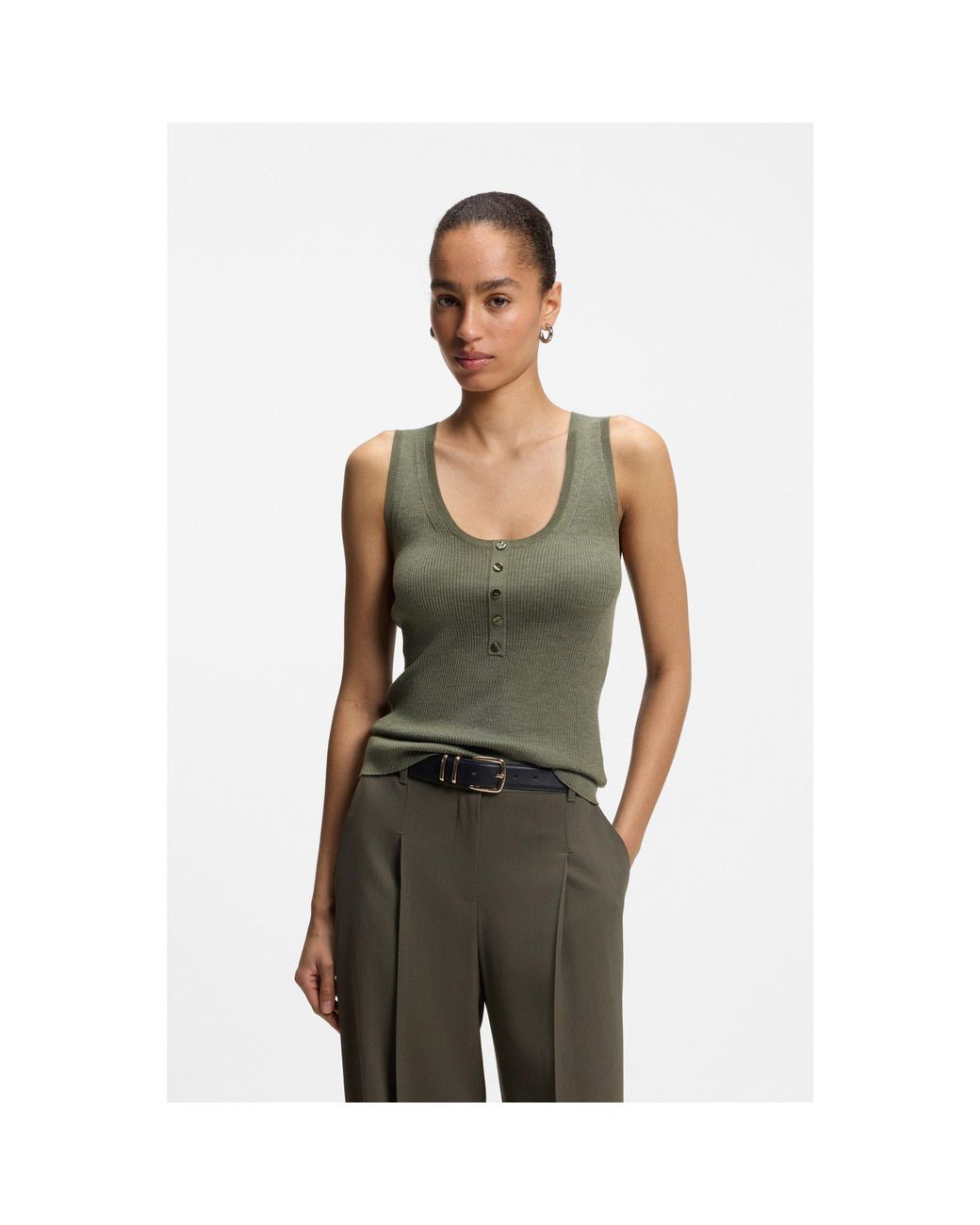 Boss Green Sleeveless Top