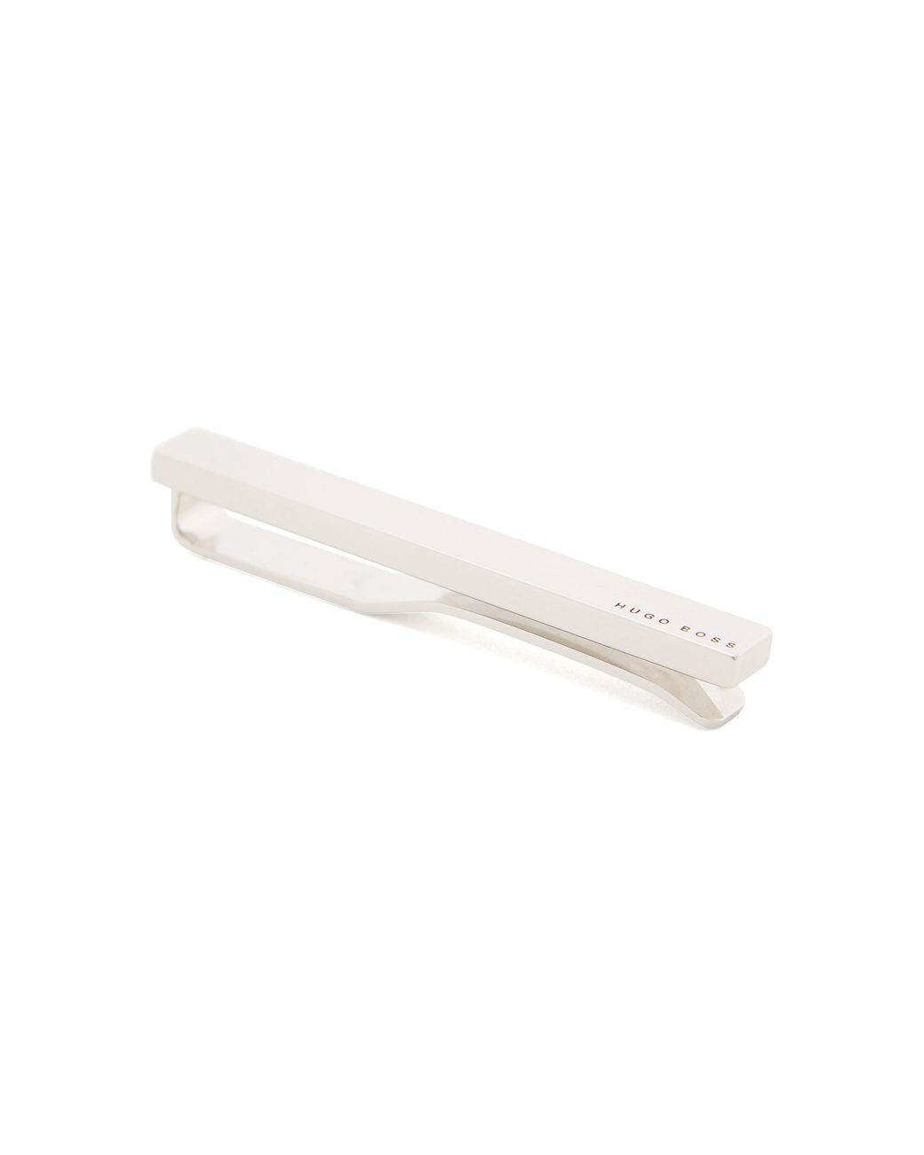 BOSS by HUGO BOSS Polished Bar-shaped Tie Clip With Engraved Logo in  Metallic for Men | Lyst UK
