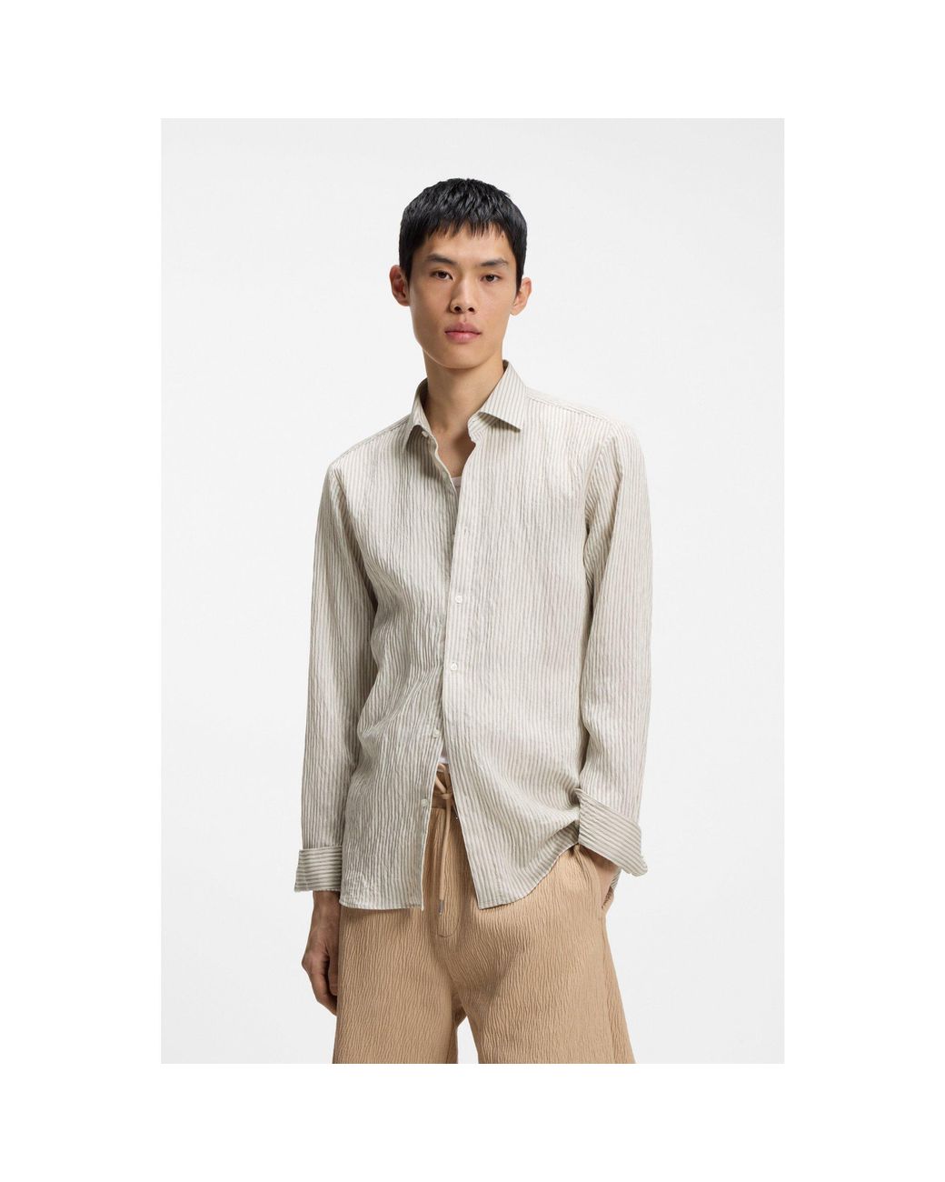HUGO Natural Modern-Fit Shirt for men