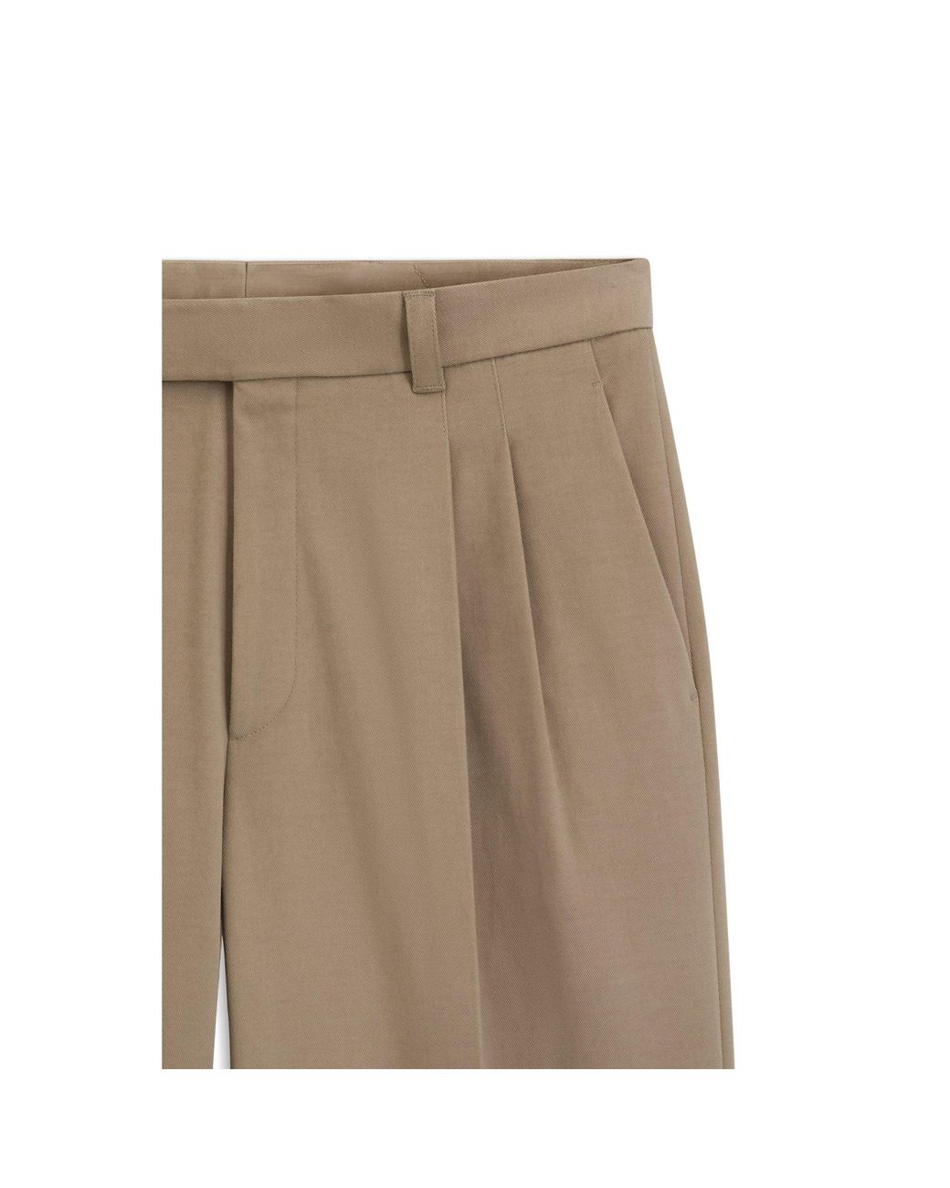 Boss Natural Relaxed-Fit Formal Trousers for men