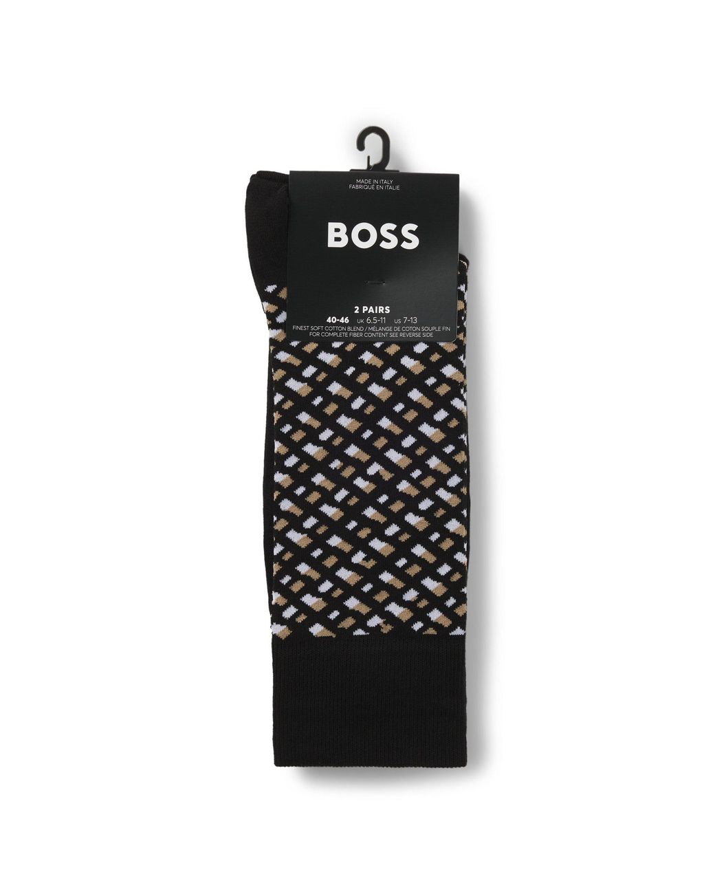 Boss Black Two-Pack Of Regular-Length Cotton-Blend Socks for men