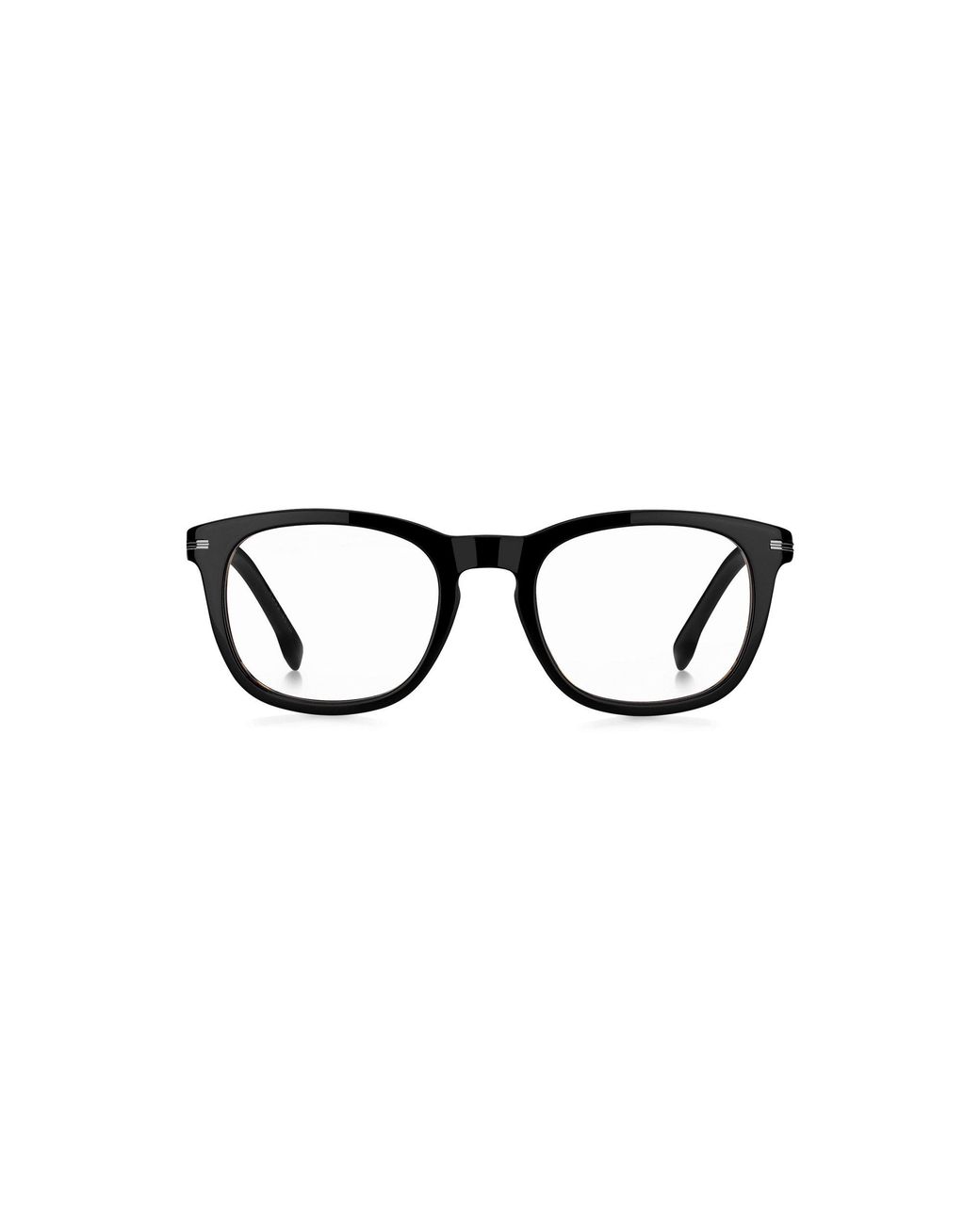 Boss Black Patterned-Acetate Optical Frames With Clip-On Shaded Lenses for men