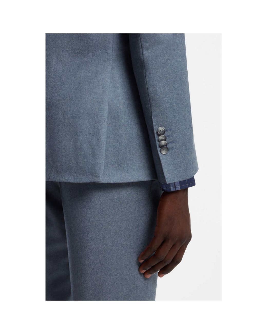 Boss Blue One Slim-Fit Suit Jacket for men