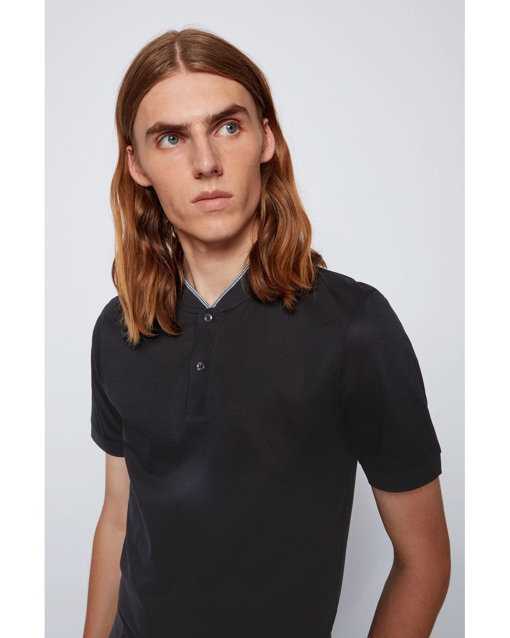 baseball collar polo