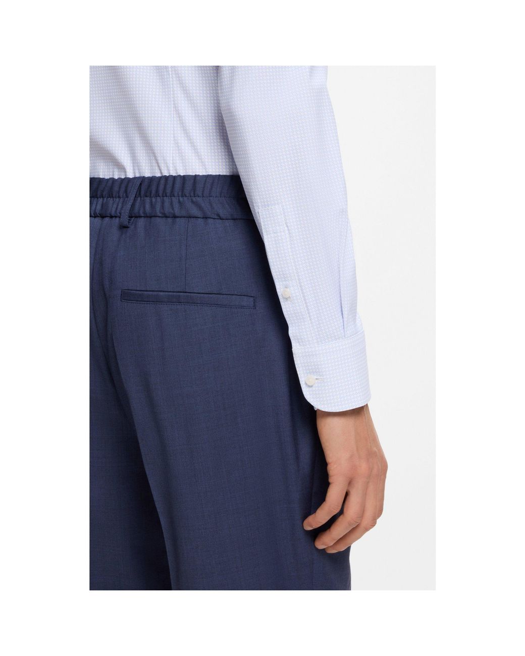 Boss Blue Slim-Fit Shirt for men