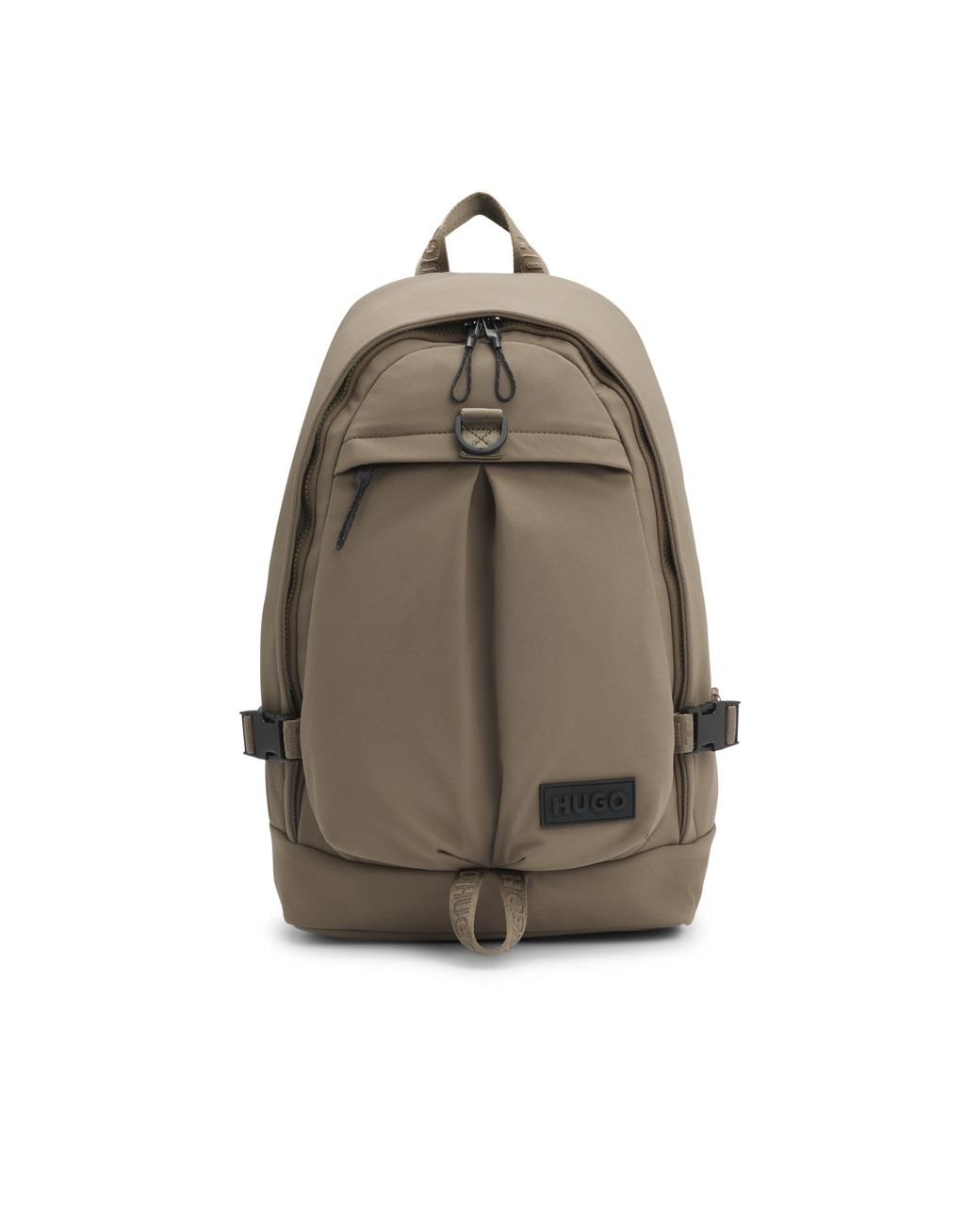 HUGO Backpack With 3D Rubber Logo Patch in Brown for Men | Lyst UK