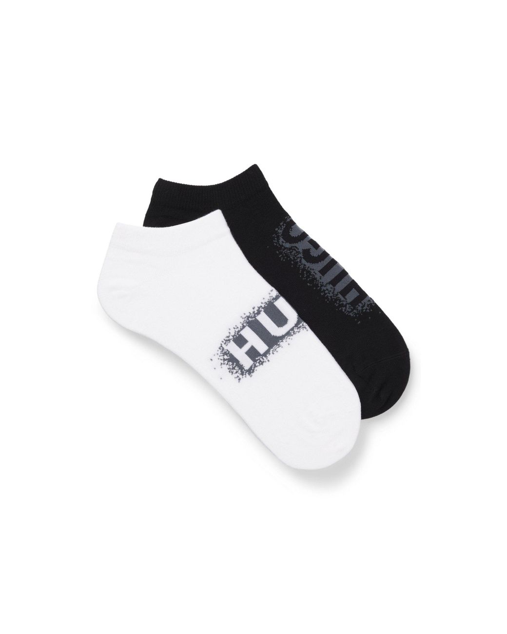 HUGO Black Two-Pack Of Ankle-Length Socks for men