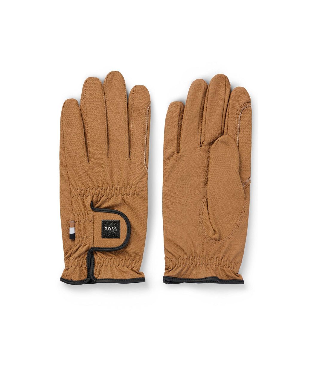 Boss Brown Equestrian Riding Gloves