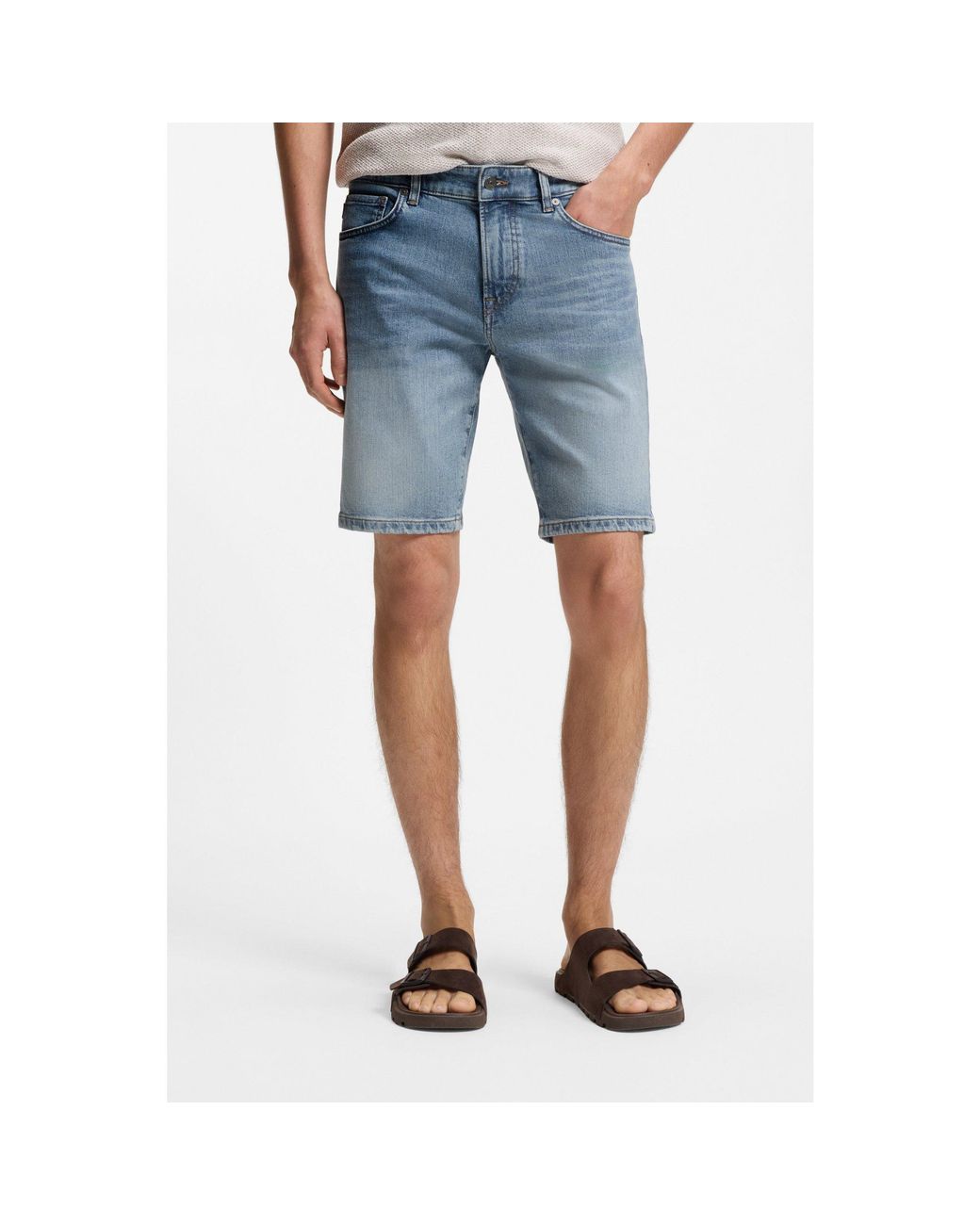 Boss Blue Maine Shorts for men