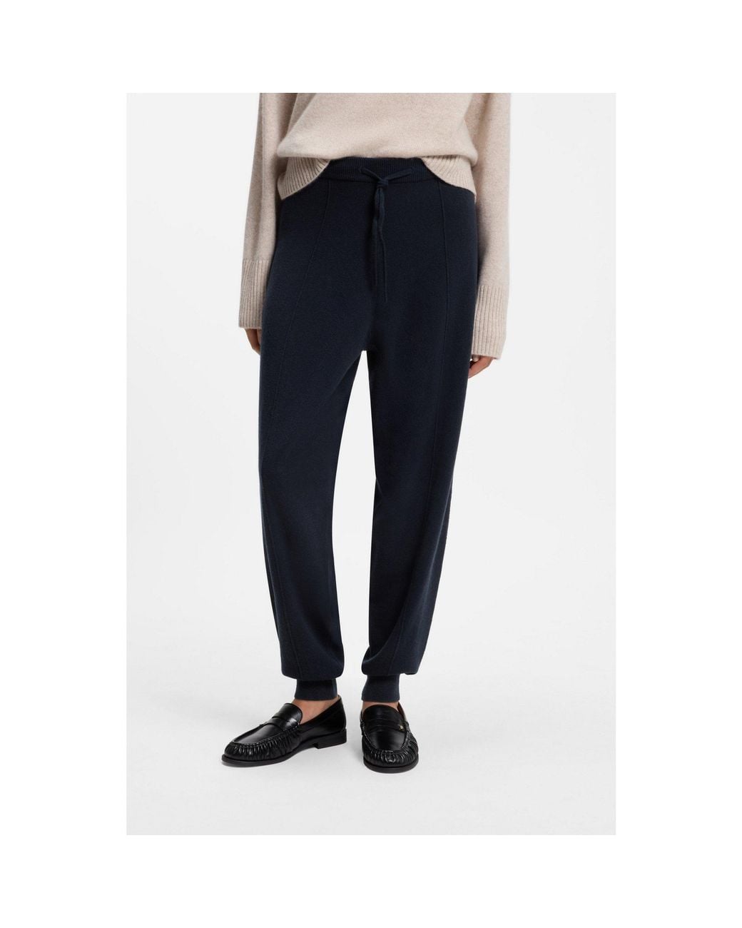 Boss Blue Tapered-Fit Tracksuit Bottoms