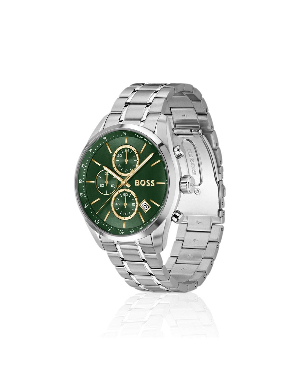 Boss Green Grand Prix 44 Stainless-Steel Watch for men