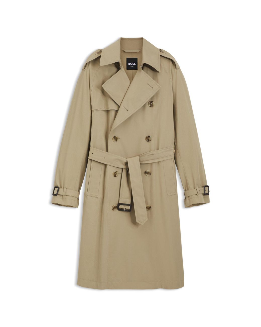 Boss Natural Water-Repellent Trench Coat for men