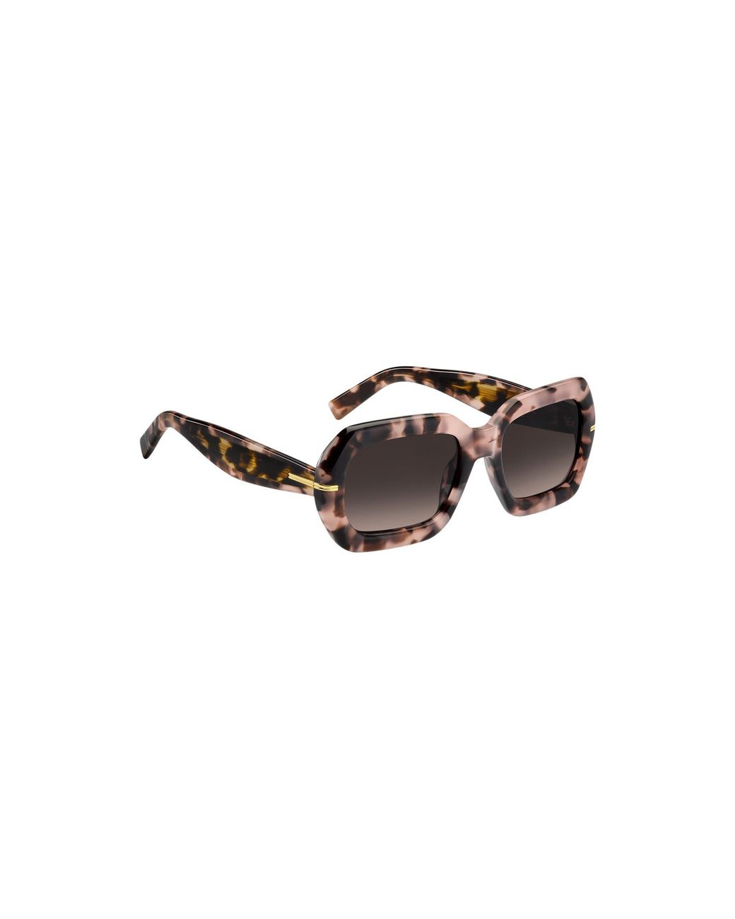 Boss Brown Havana Sunglasses With-Tone Hinges