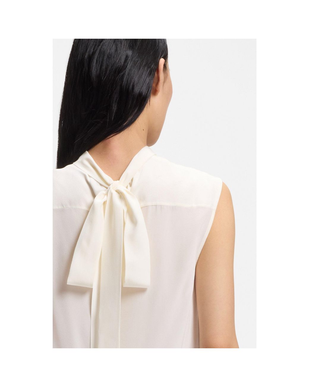 Boss White Regular-Fit Blouse