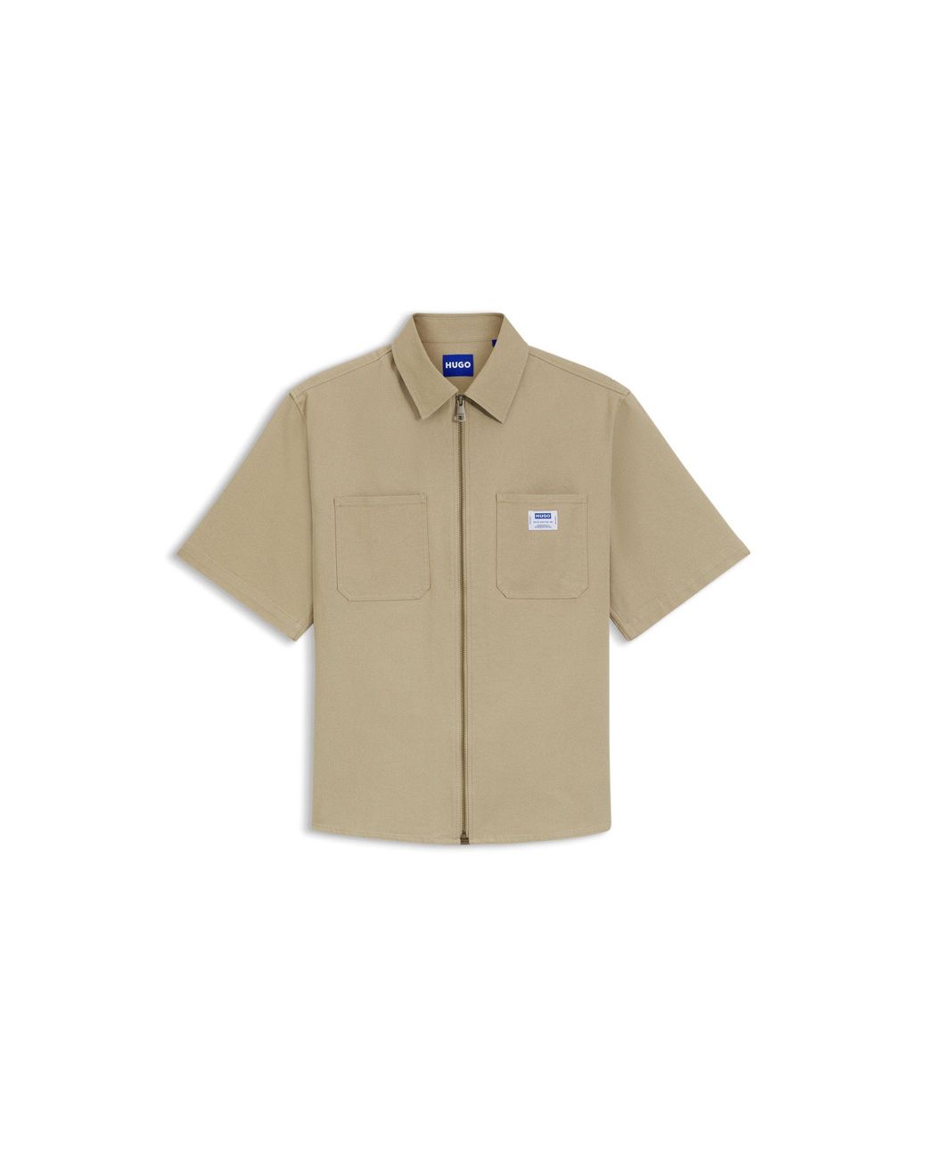 HUGO Natural Oversized-Fit Shirt for men
