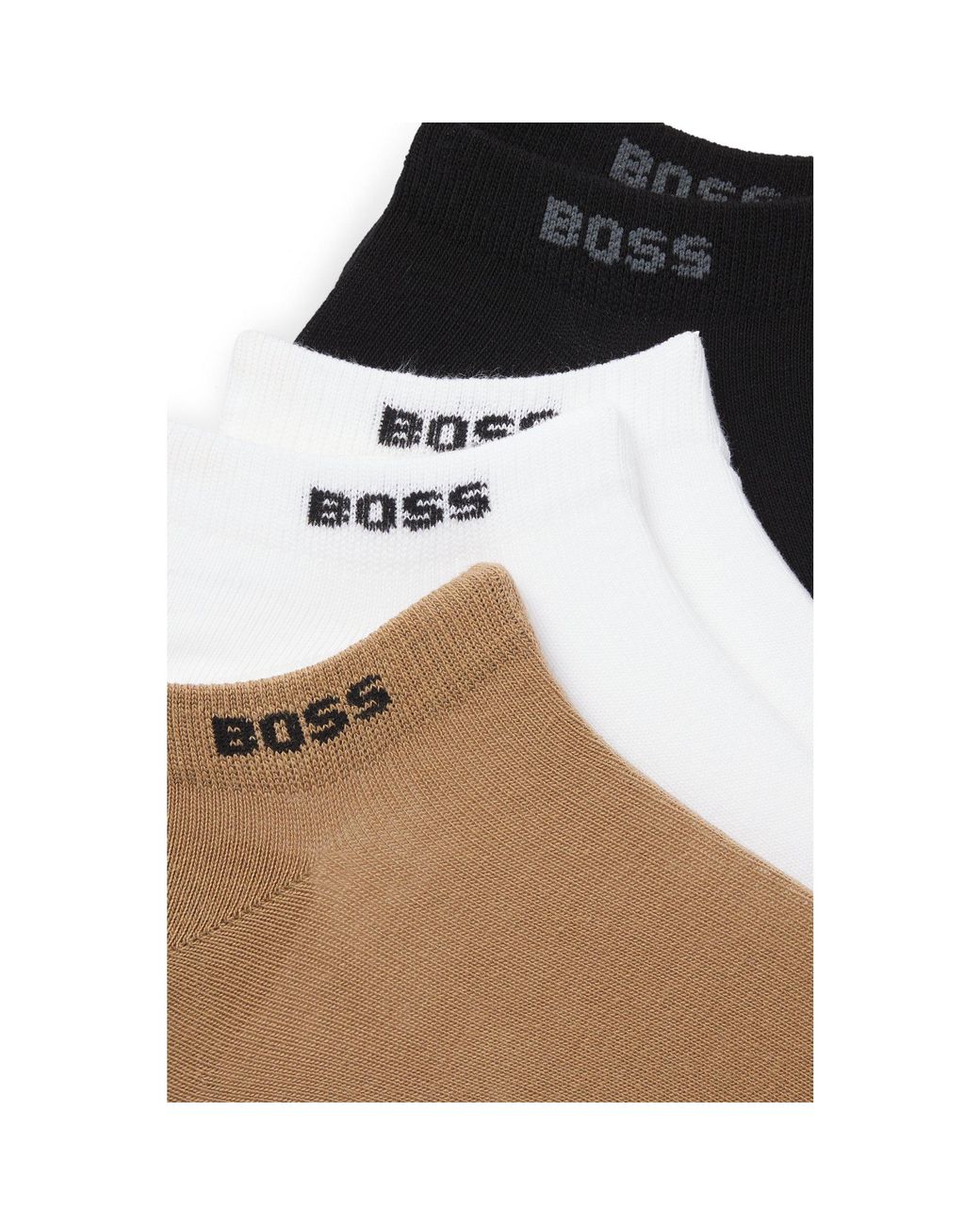 Boss Multicolor Five-Pack Cotton-Blend Ankle Socks for men