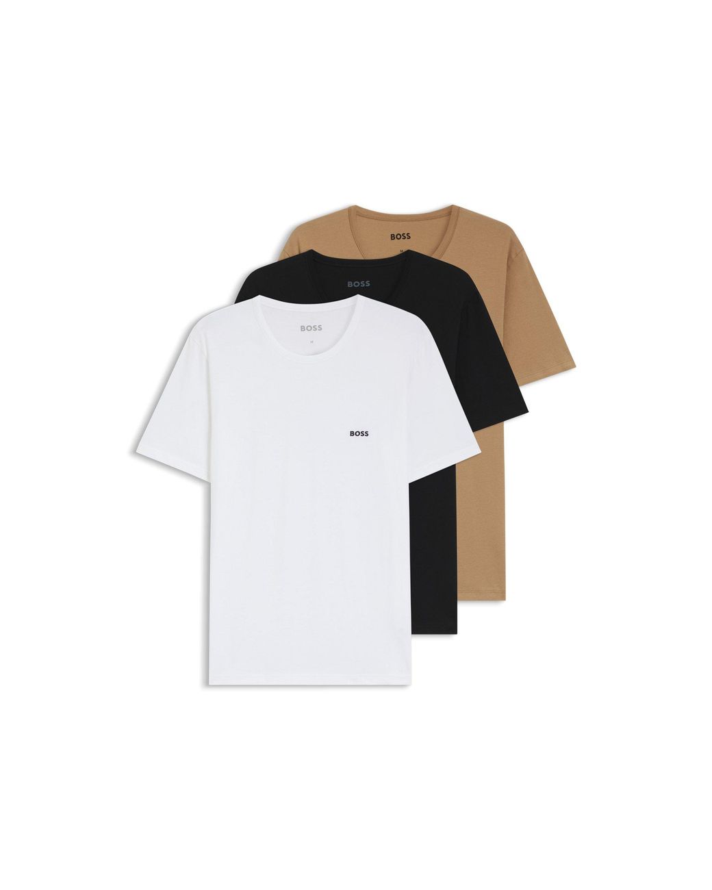 Boss Black Three-Pack Cotton T-Shirts for men
