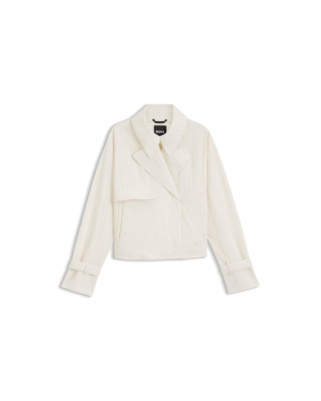 Boss Natural Short Trench Coat
