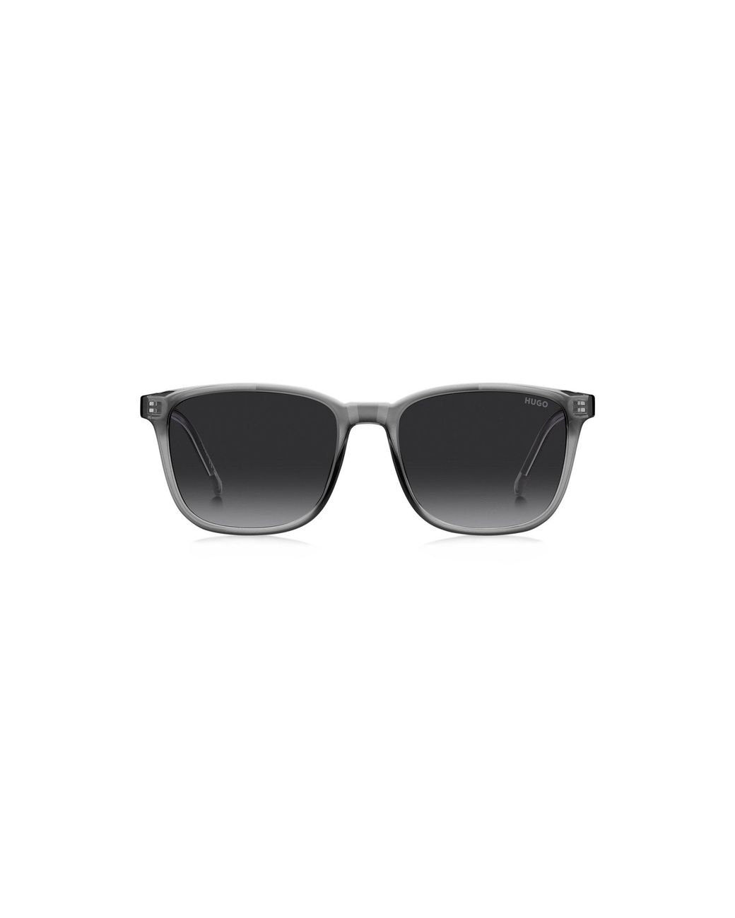 HUGO Gray Acetate Sunglasses With-Tone Core Wire for men