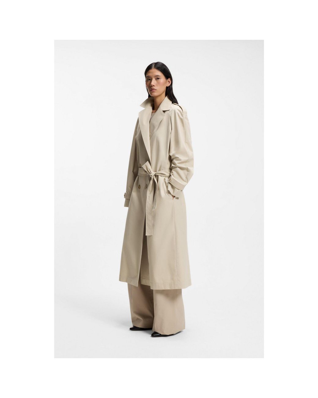 Boss Natural Regular-Fit Trench Coat