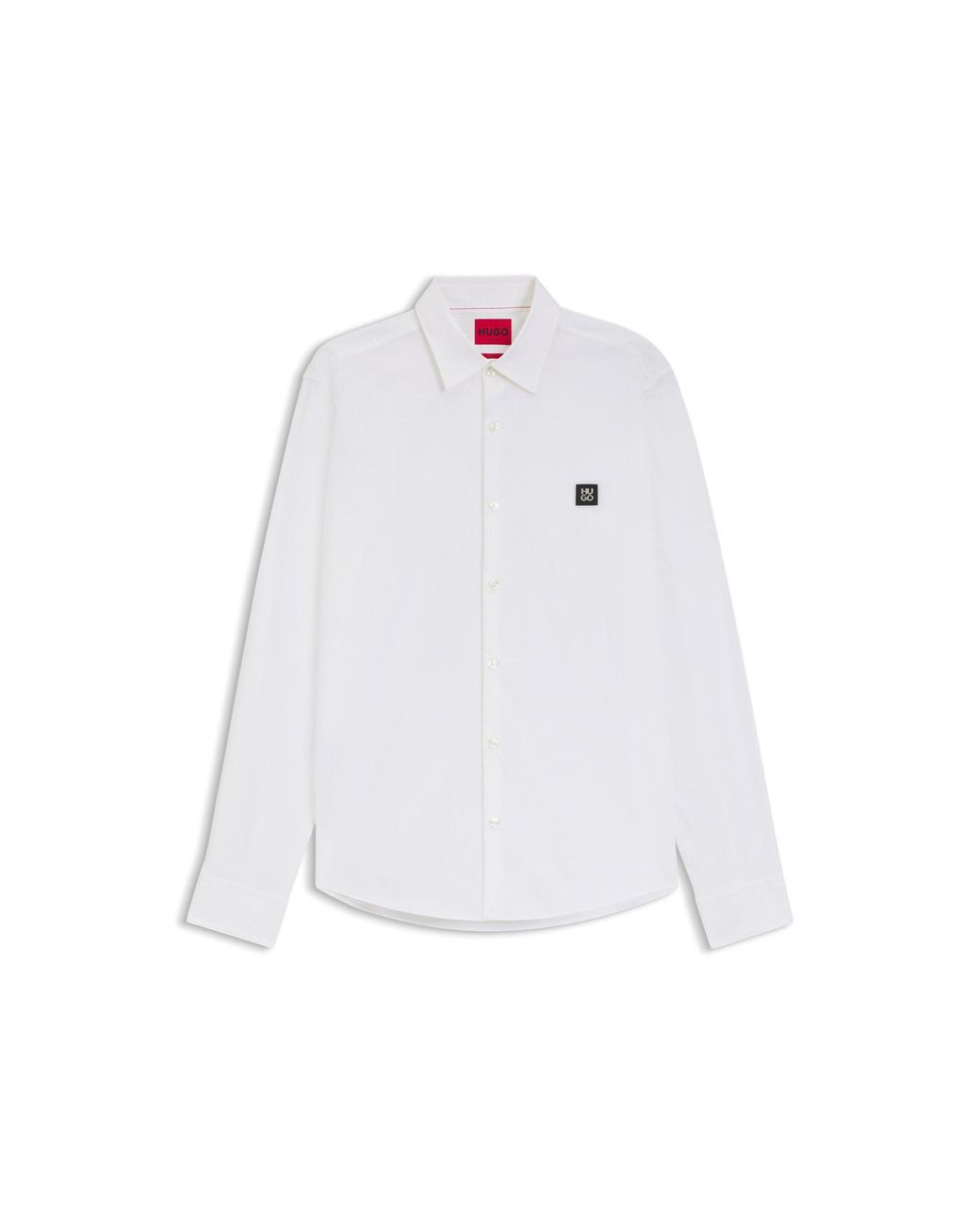 HUGO White Slim-Fit Shirt for men