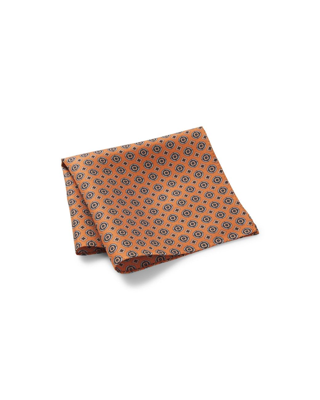 Boss Brown Silk Pocket Square for men