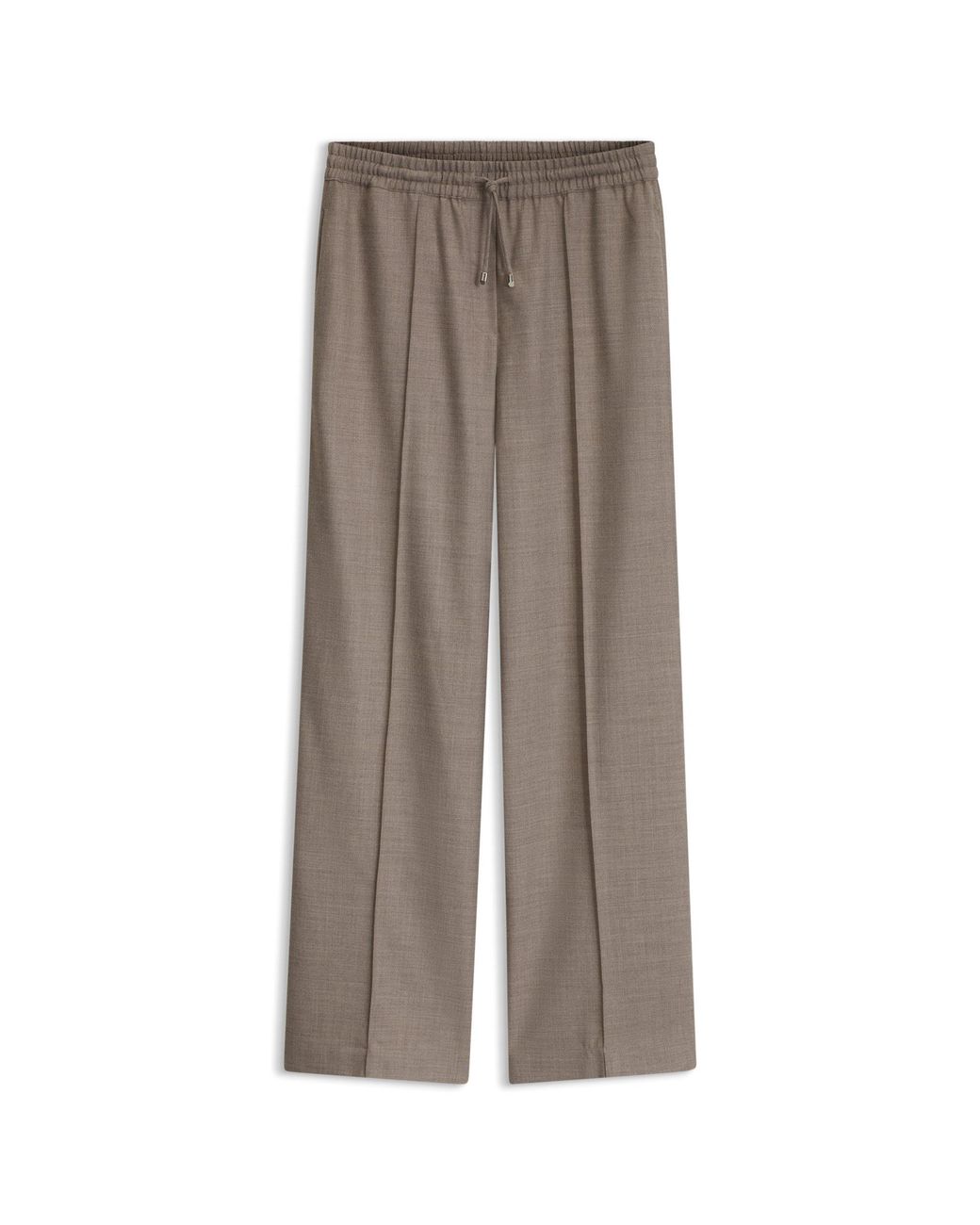 Boss Gray Straight-Fit Trousers