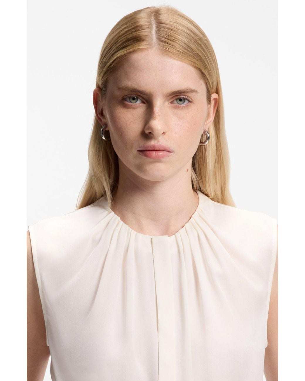 Camicetta Regular Fit di Boss in White