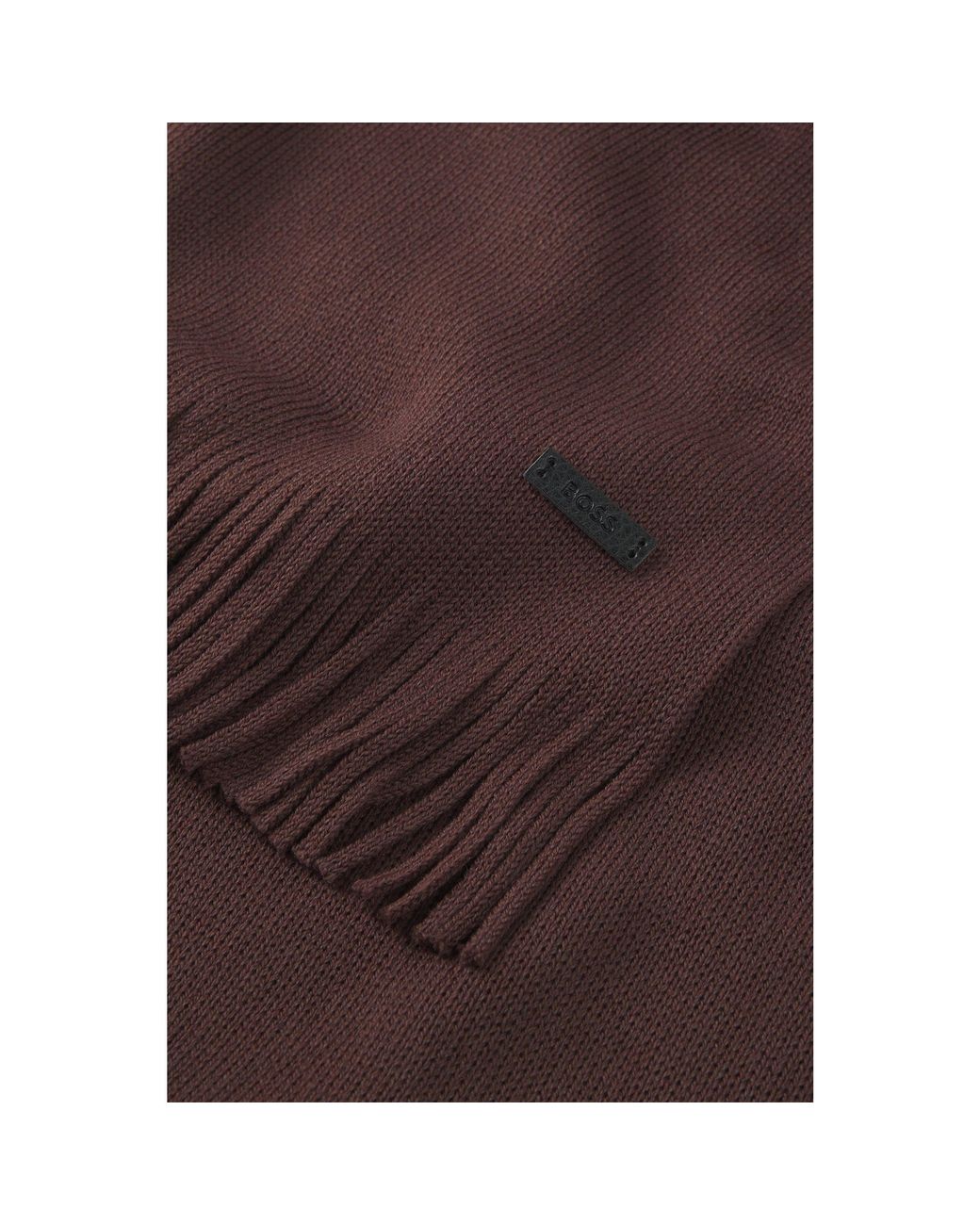 Boss Black Knitted Scarf for men