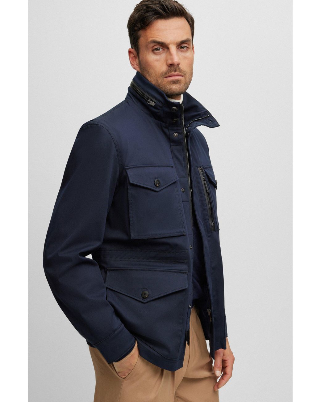Hugo boss deals cotton jacket