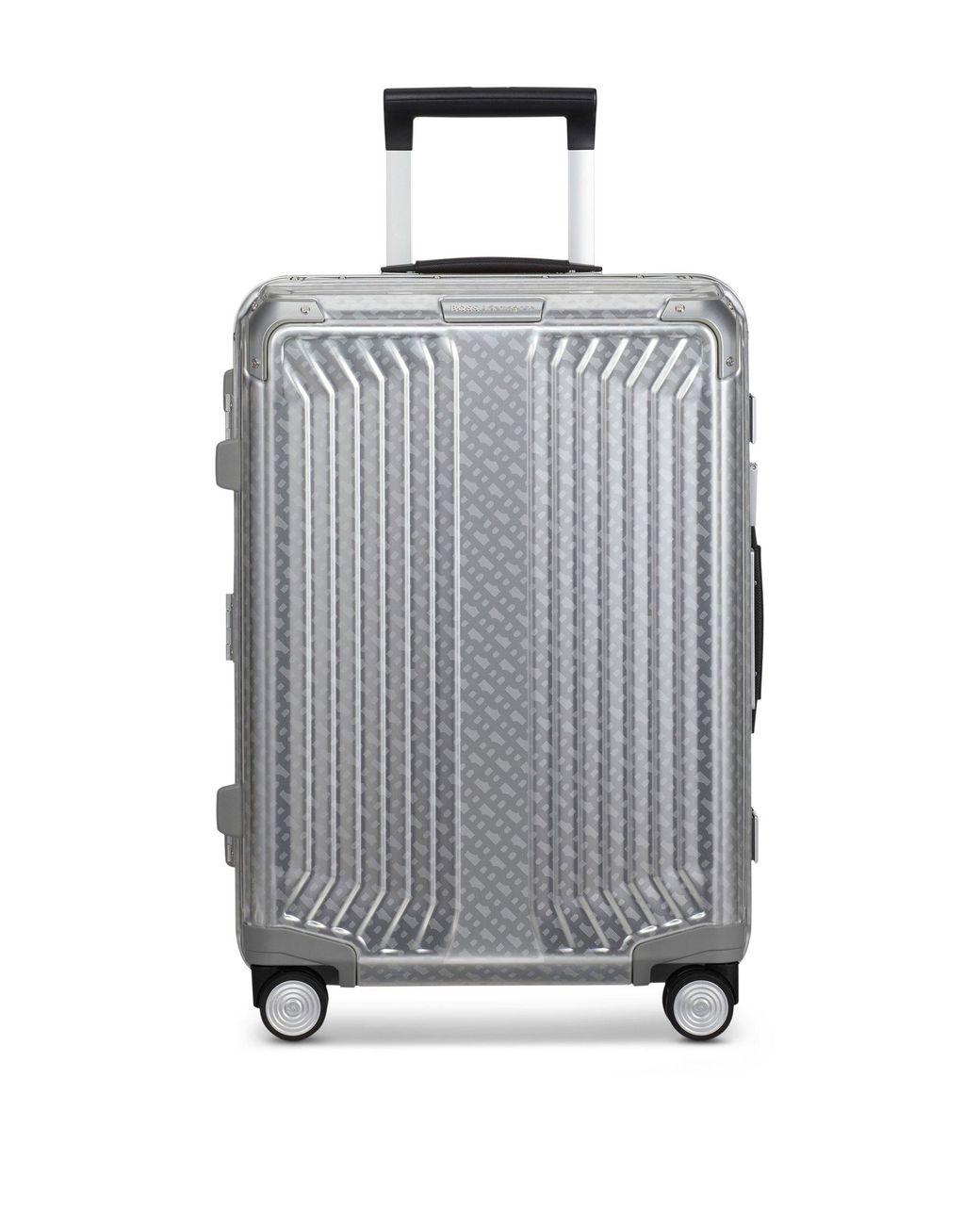 Boss Großer X Samsonite Koffer Aus Silberfarbenem Aluminium 80 Cm in Gray für Herren