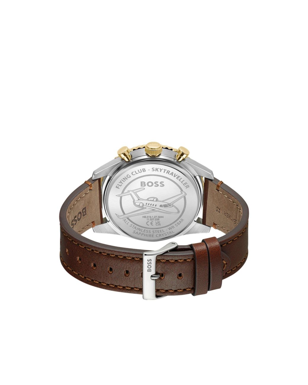 Boss Blue Skytraveller Pro-Dial Watch With Sapphire Crystal for men