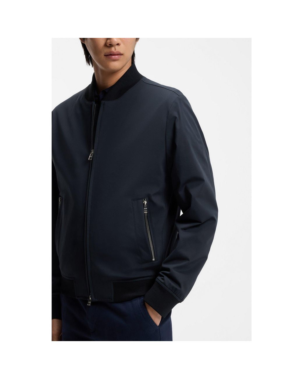 Boss Blue Slim-Fit Jacket for men