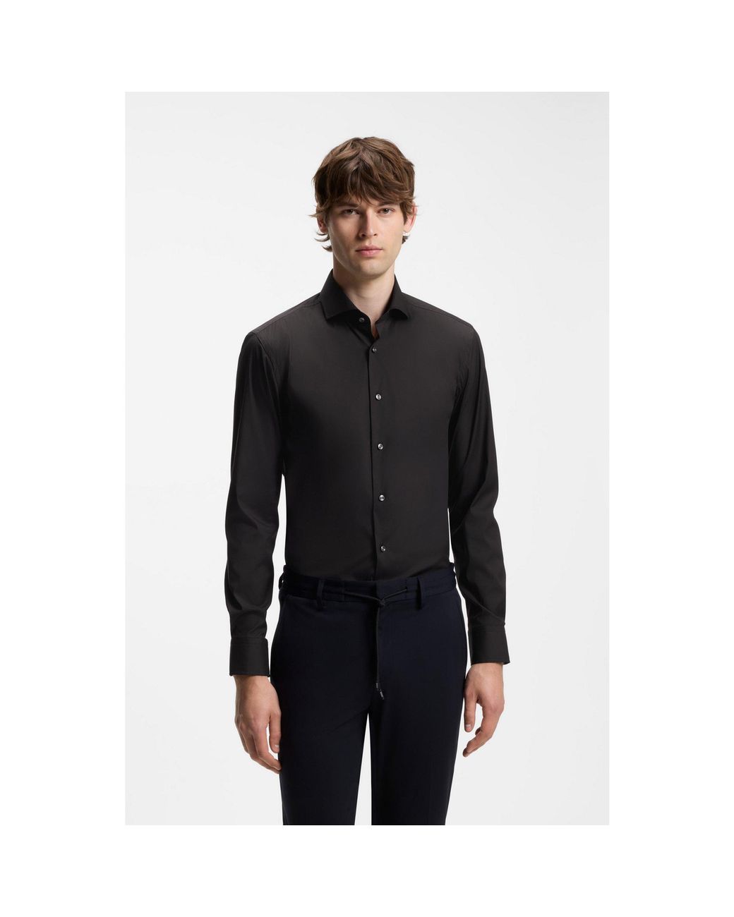 Boss Blue Slim-Fit Shirt for men