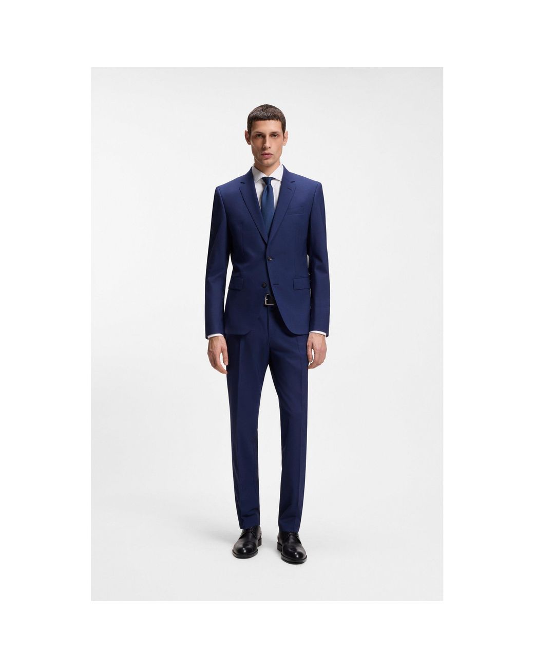 Boss Blue Two-Piece Slim-Fit Suit for men