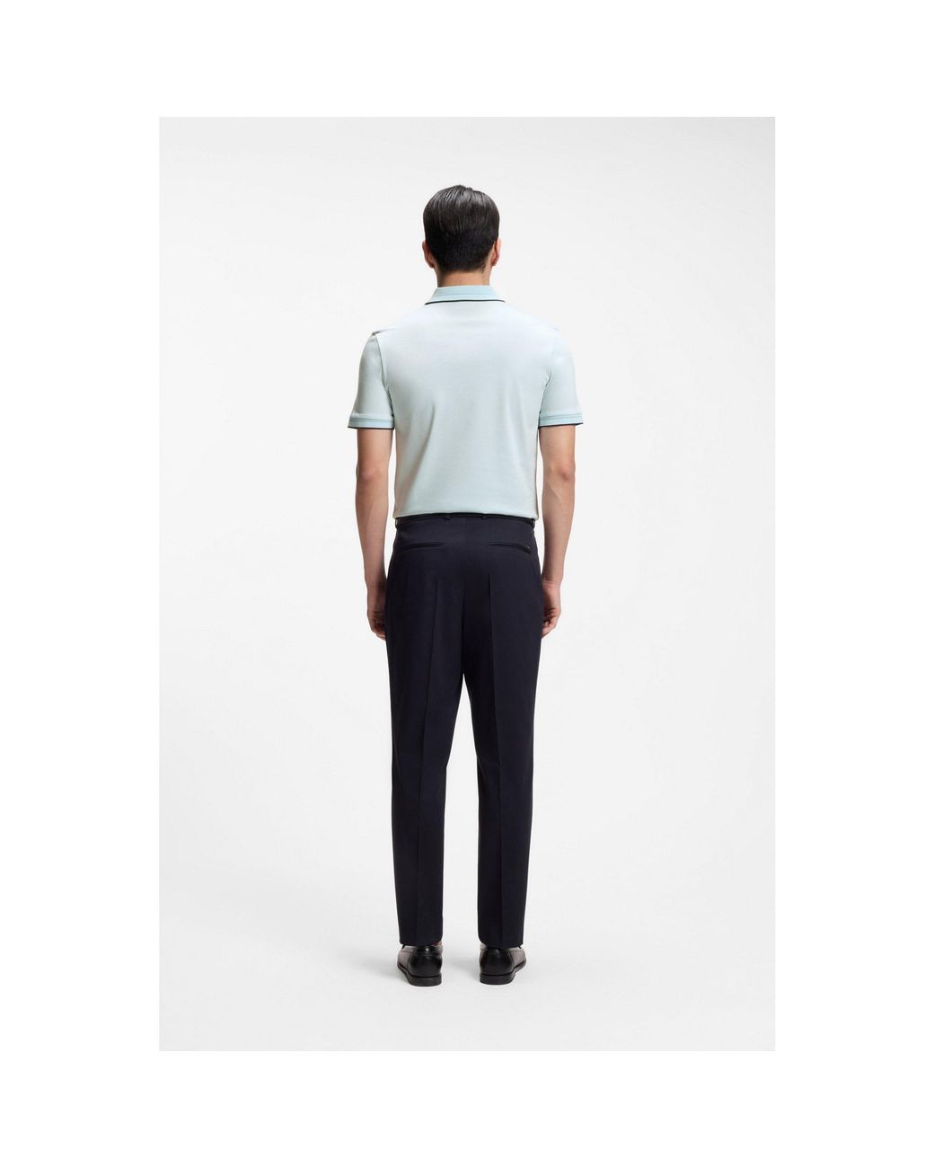 Boss Blue Slim-Fit Polo Shirt for men