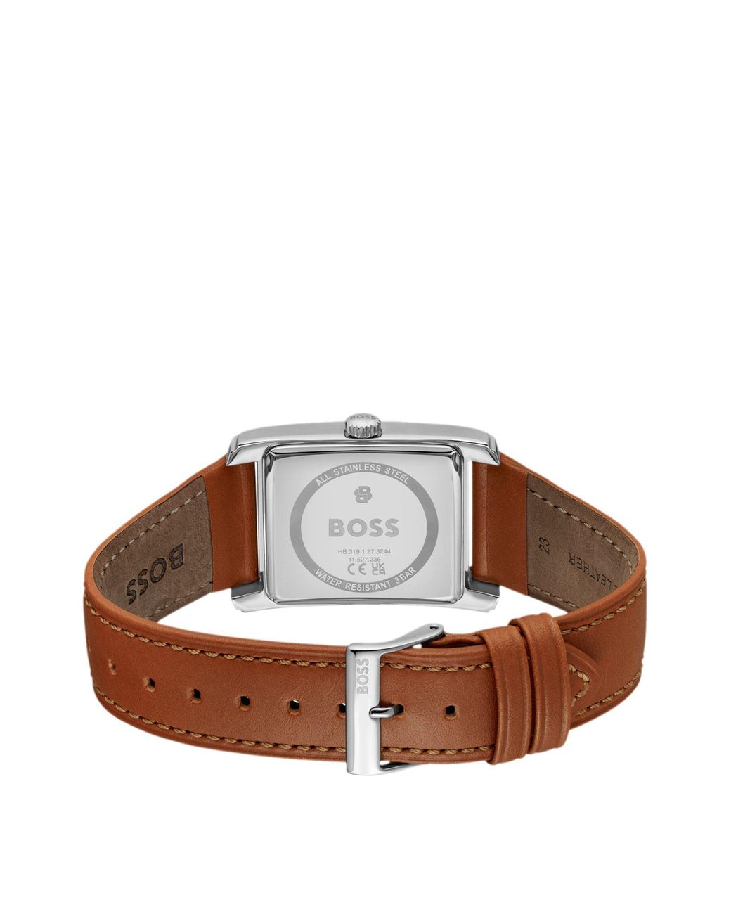 Boss Tone Watch With Textured Skeleton Dial in het White voor heren