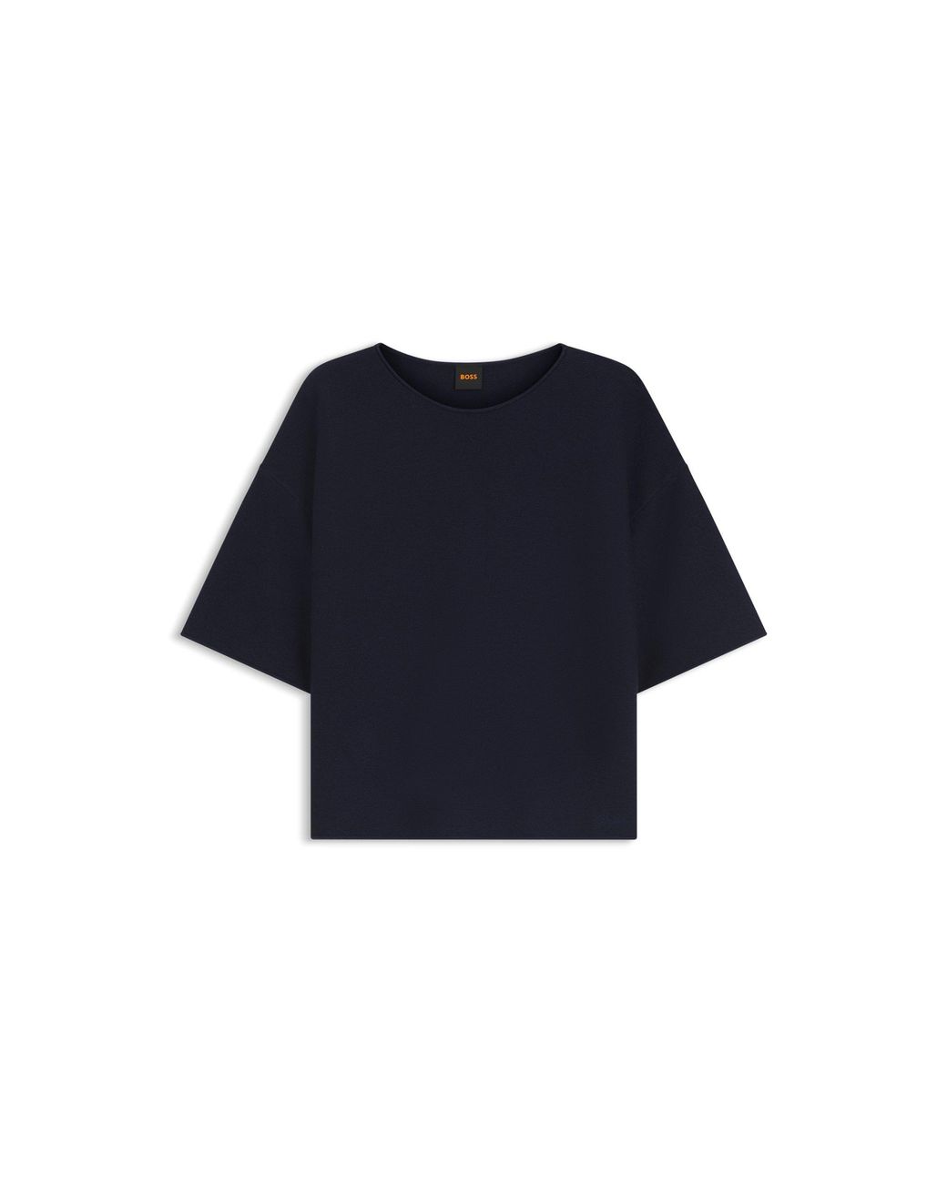 Boss Blue Relaxed-Fit Sweater