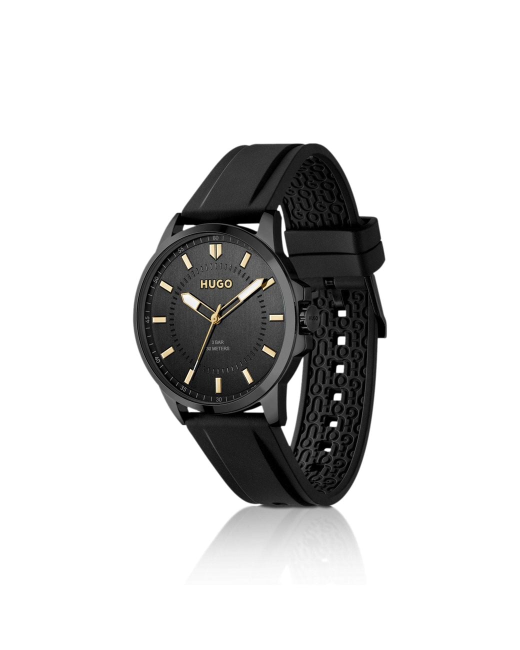 HUGO Black #First-Steel Watch for men