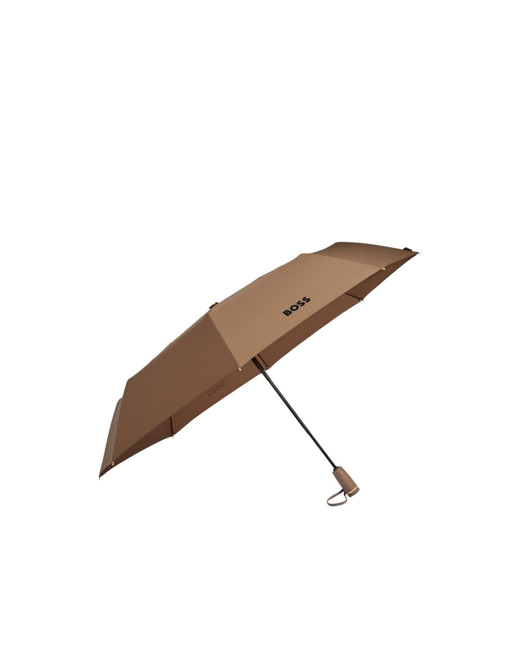 Boss Brown Monogram-Canopy Pocket Umbrella