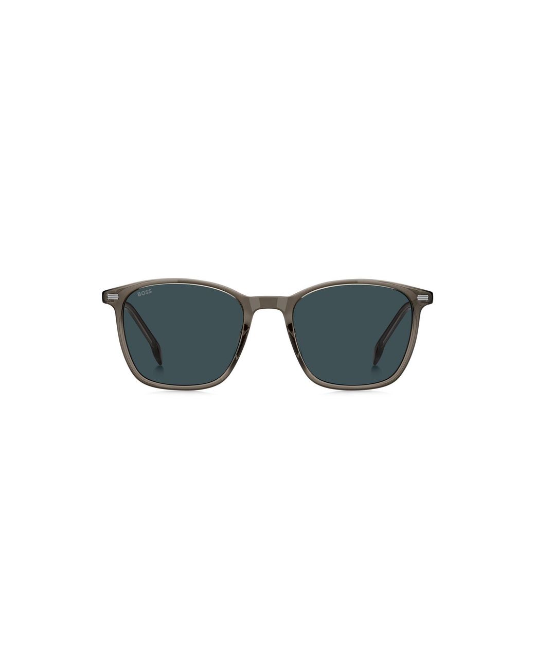 Boss Blue Sunglasses With Stripe Detail for men