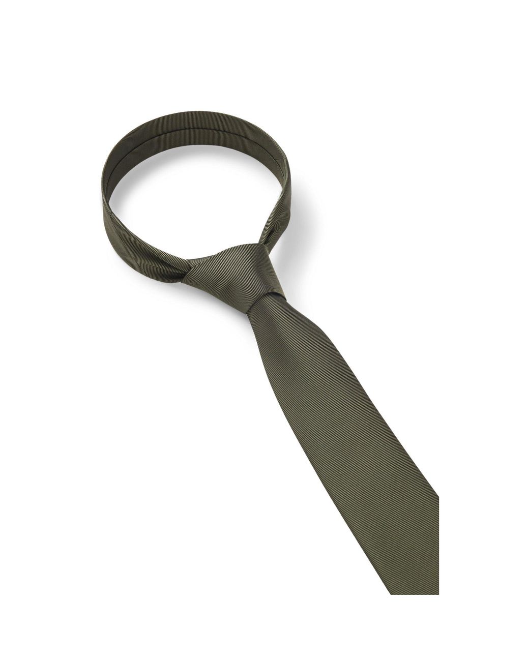 HUGO Green Silk-Blend Tie With Jacquard Weave for men