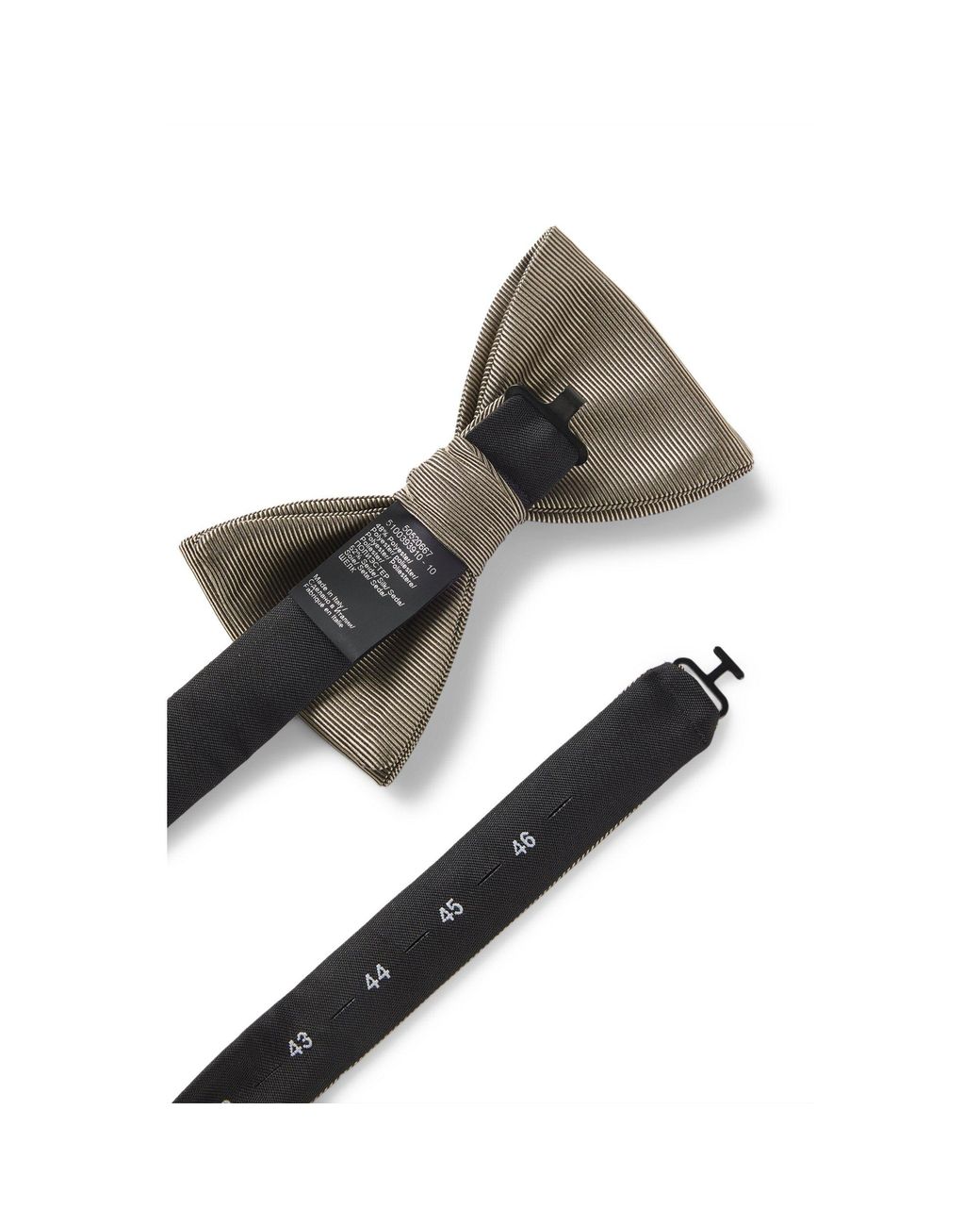 HUGO Gray Pre-Tied Bow Tie for men