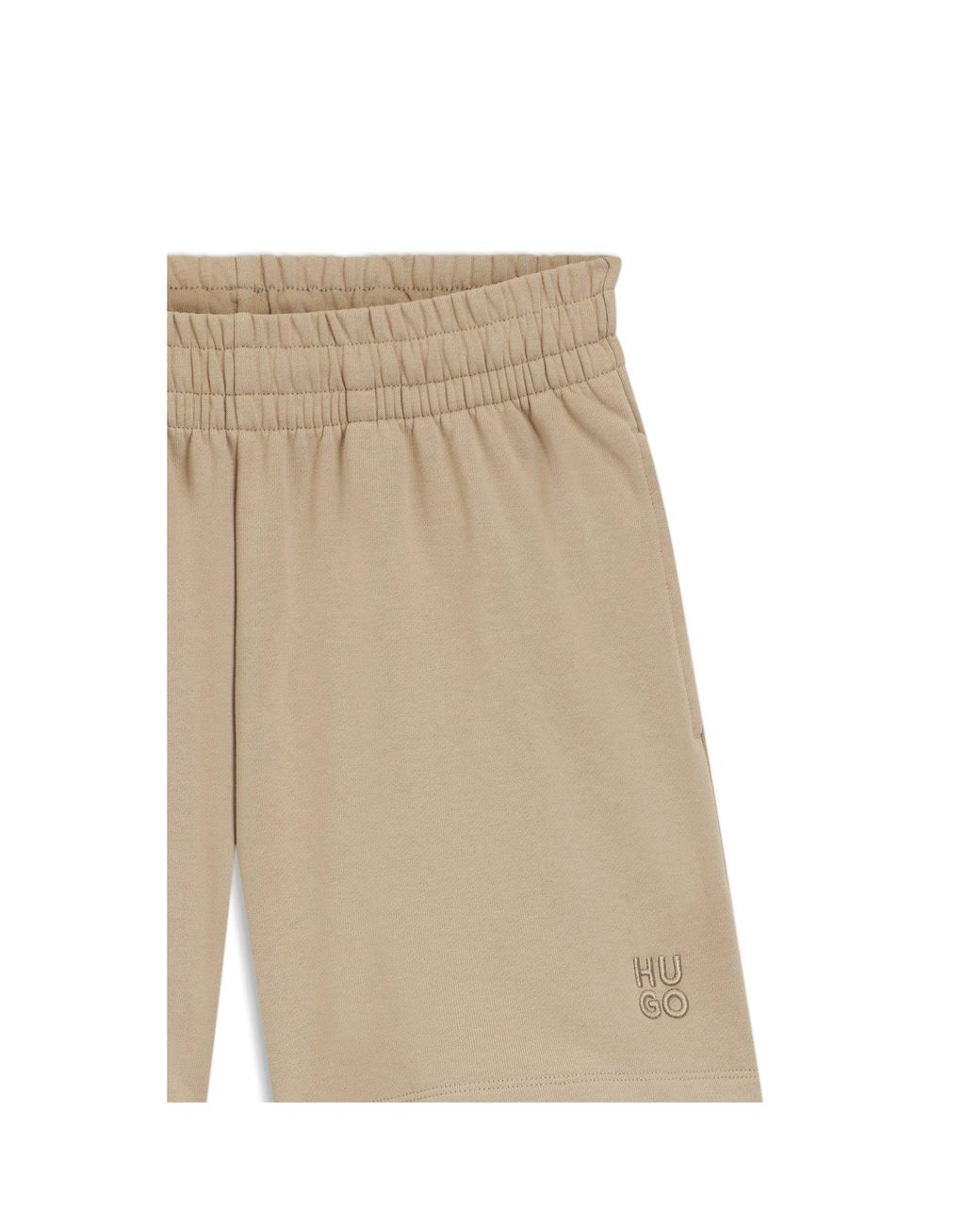 HUGO Natural Relaxed-Fit Shorts